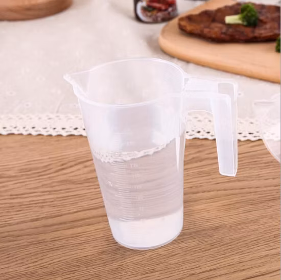 베이킹 또는 실험실/플라스틱 투수용 250ml 쌓을 수 있는 플라스틱 투수